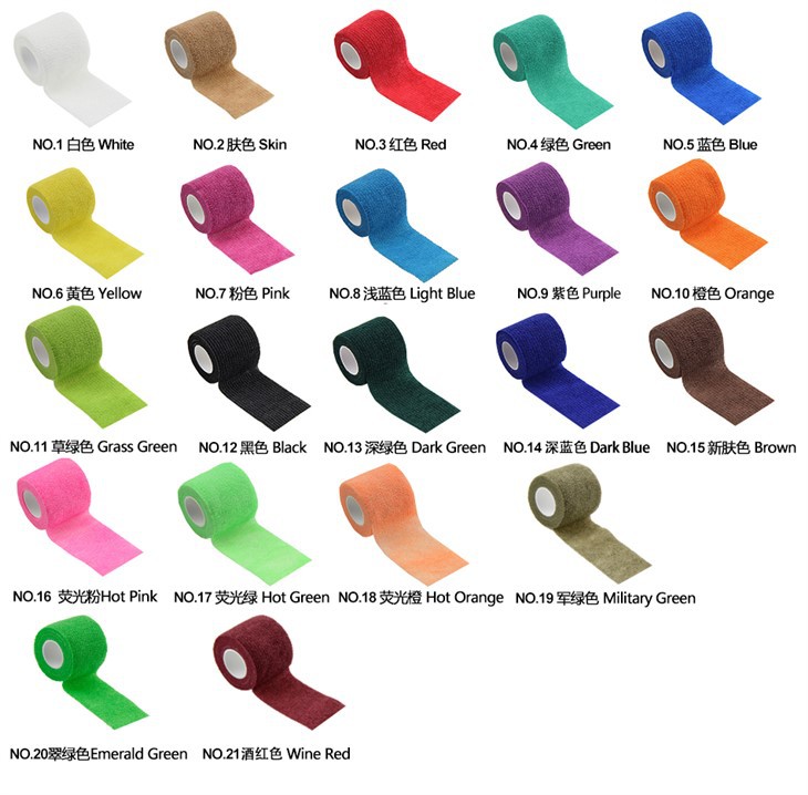 color of nonwoven self-adhesive bandage